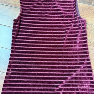 Striped Velvet Sleeveless Top